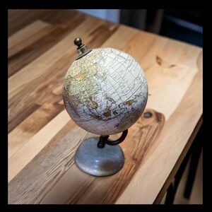World Globe with marble base
